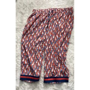 Mark Pants Wide Leg Nautica Print Women Size 3x Coastal Nautical Luxury